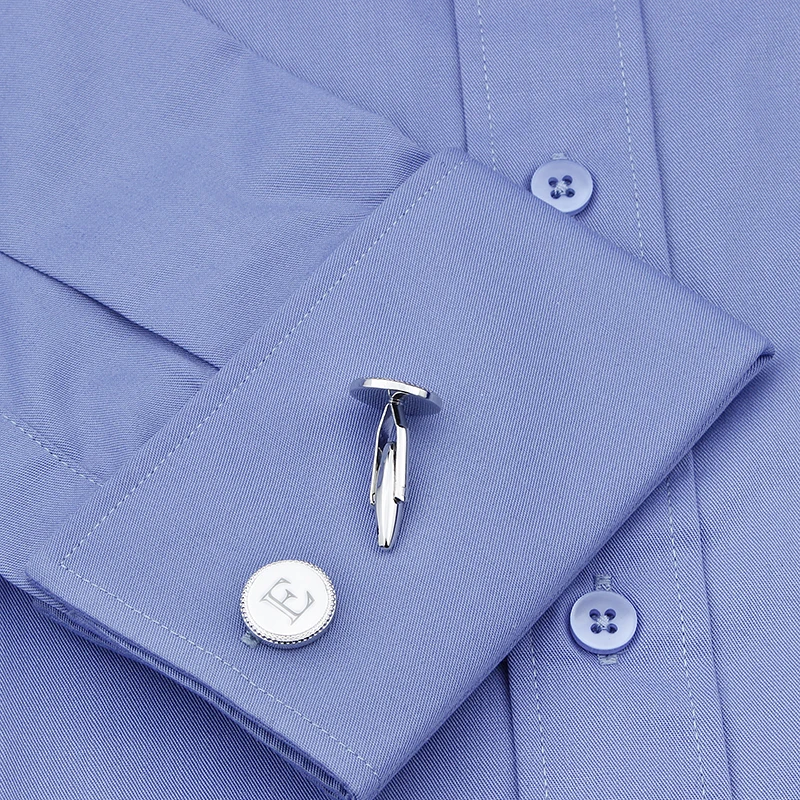 Новое поступление модные круглые металлические мужские запонки с буквами