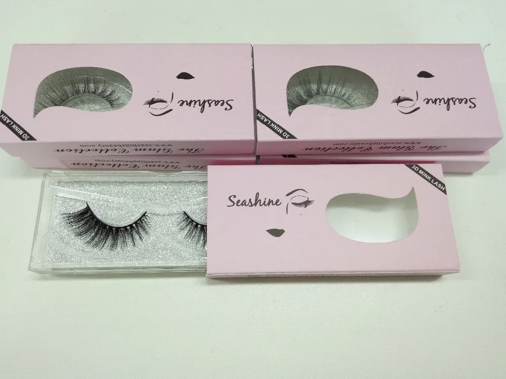 

hot selling!! 3D mink strip lashes Thick False Eyelashes 20 Pairs Eye Lashes Long Black Nautral Handmade free shipping