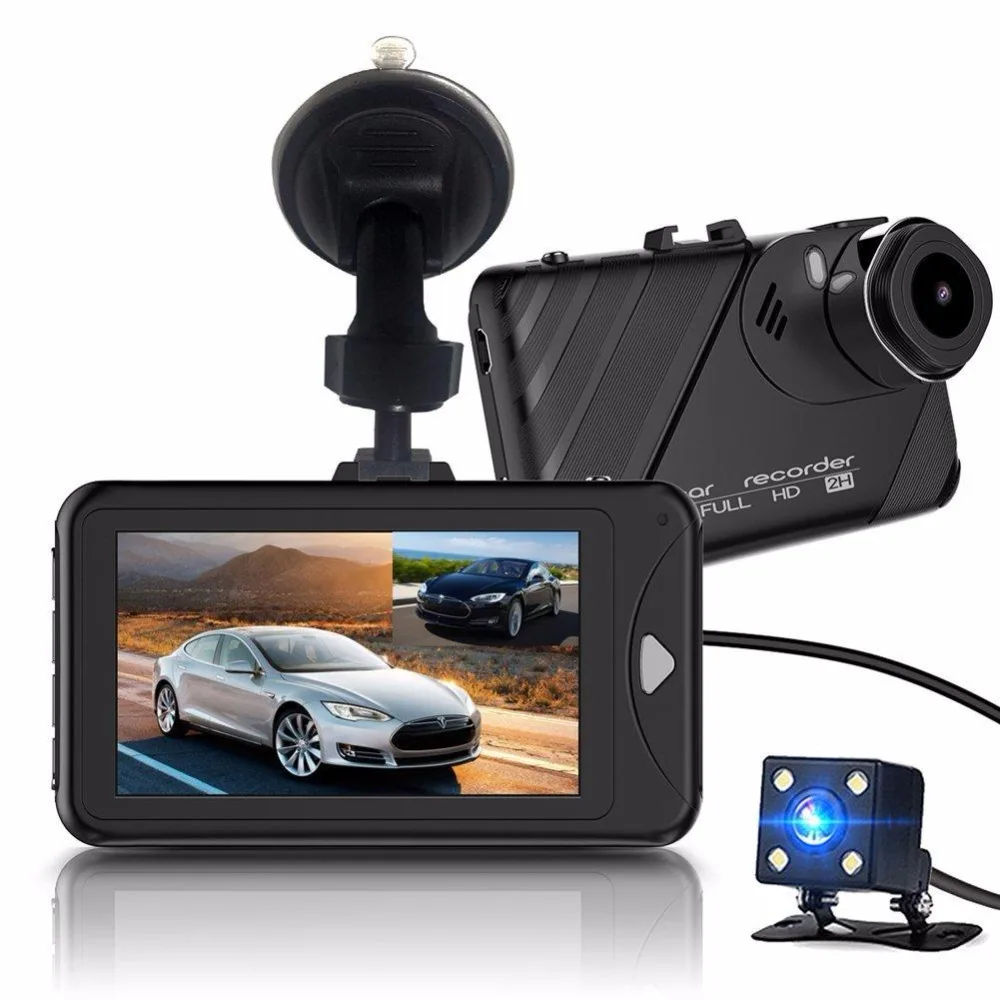 3 0 дюймов Оригинал Novatek 96658 Full HD 1080P двойной объектив видеорегистратор