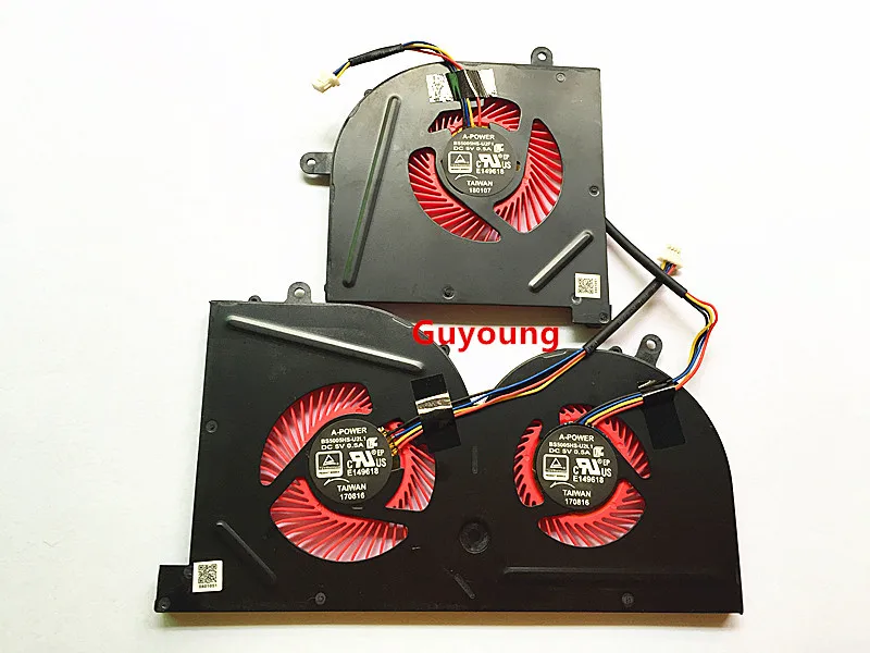 Охлаждающий вентилятор для ноутбука MSI GS63VR MS-17B1 17B2 16K2 16K3 GS73 GS62 Stealth Pro | Компьютеры и