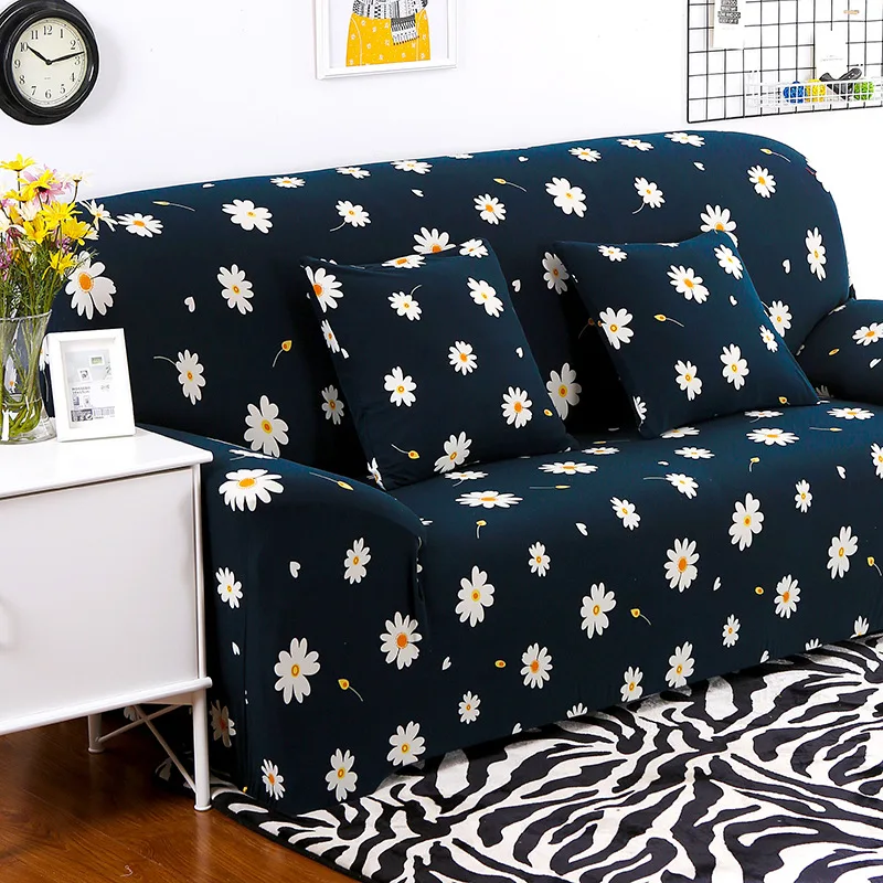 

Pastoral Flower Sofa Slipcovers Tight Wrap All-inclusive Slip-resistant Elastic Cubre Sofa Towel Corner Sofa Cover Couch Cover