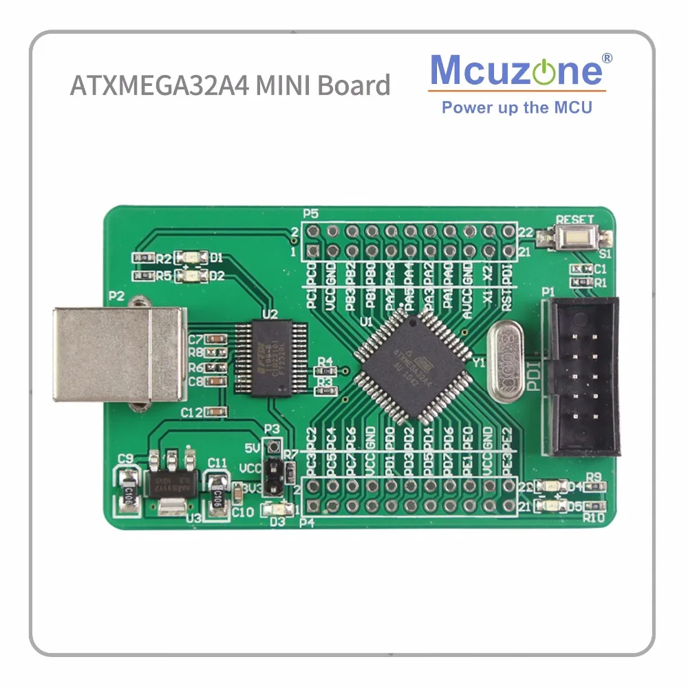 Набор для разработки ATMEL ATxmega32A4 2 uart ft232rl XMEGA32A4 32A4 MCIROCHIP PDI AVR плата mcu IC|uart|uart |