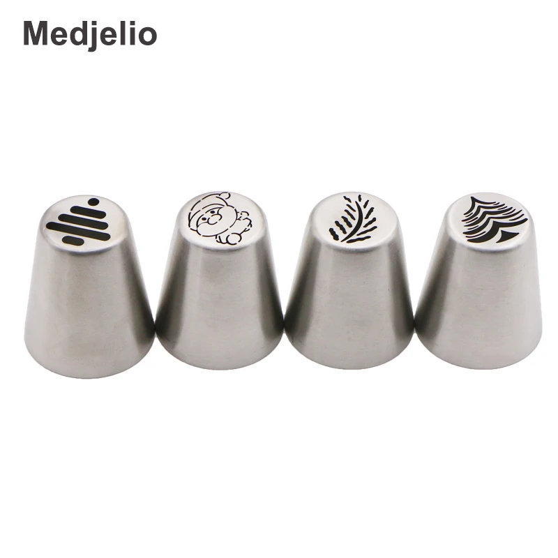 Medjelio 4 шт. Санта Клаус Рождественская елка Холли Листья Украшения Торта