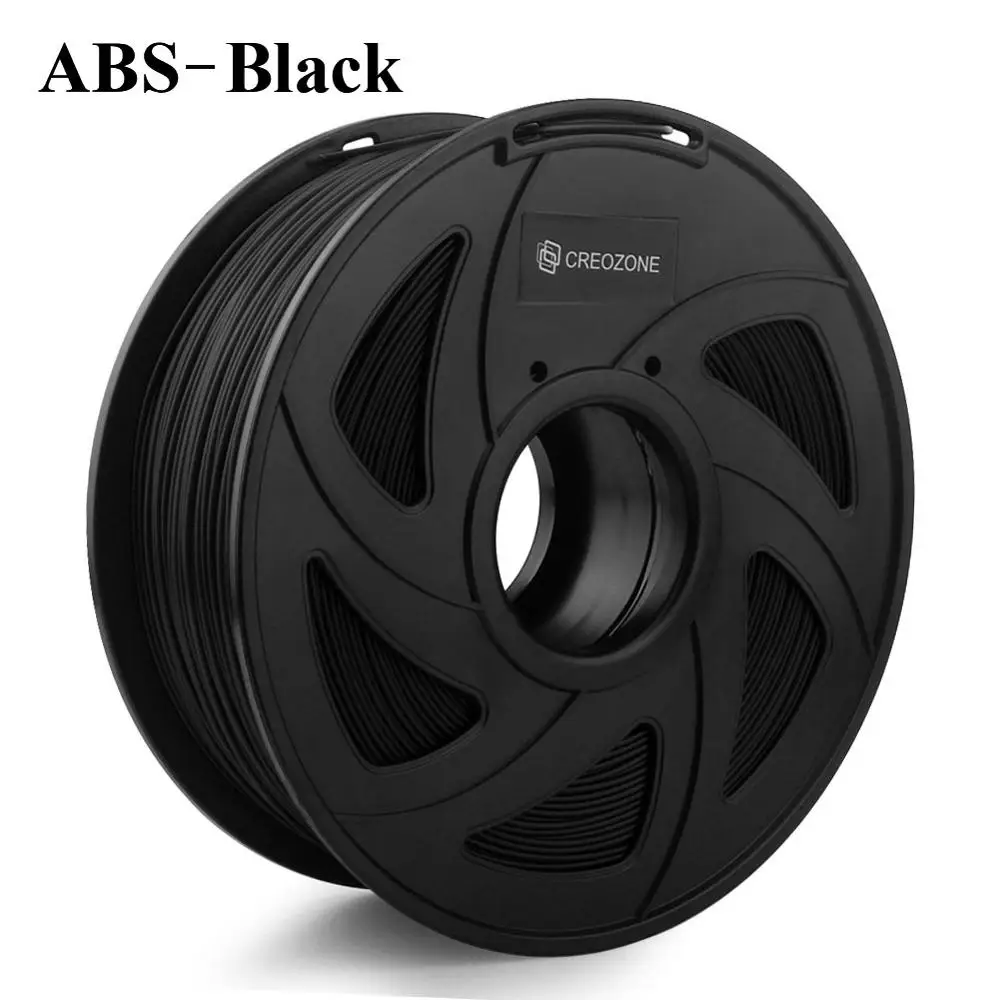 ABS-Black Нить для 3d принтера CREOZONE 1,75 мм 1 кг PLA ABS Нейлон Дерево TPU PETG Carbon ASA PP PC 3D пластиковая печатная нить из России - Цвет: ABS-Black