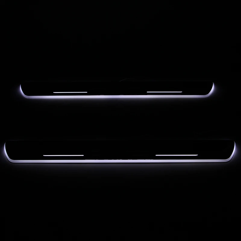 

SNCN LED Car Scuff Plate Trim Pedal Door Sill Pathway Moving Welcome Light For Hyundai Santa Fe IX45 2010 2011 2012 Waterproof