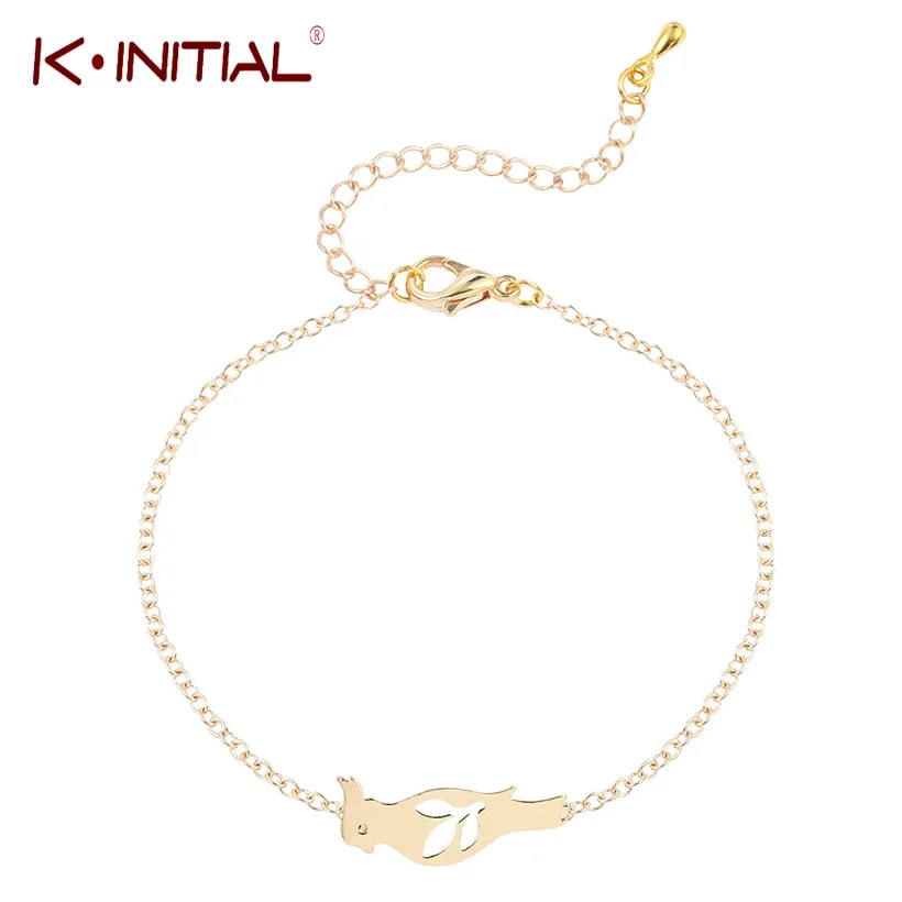 Kinitial 10 шт. модные милые животные попугай браслеты и звеньевая цепочка манжета