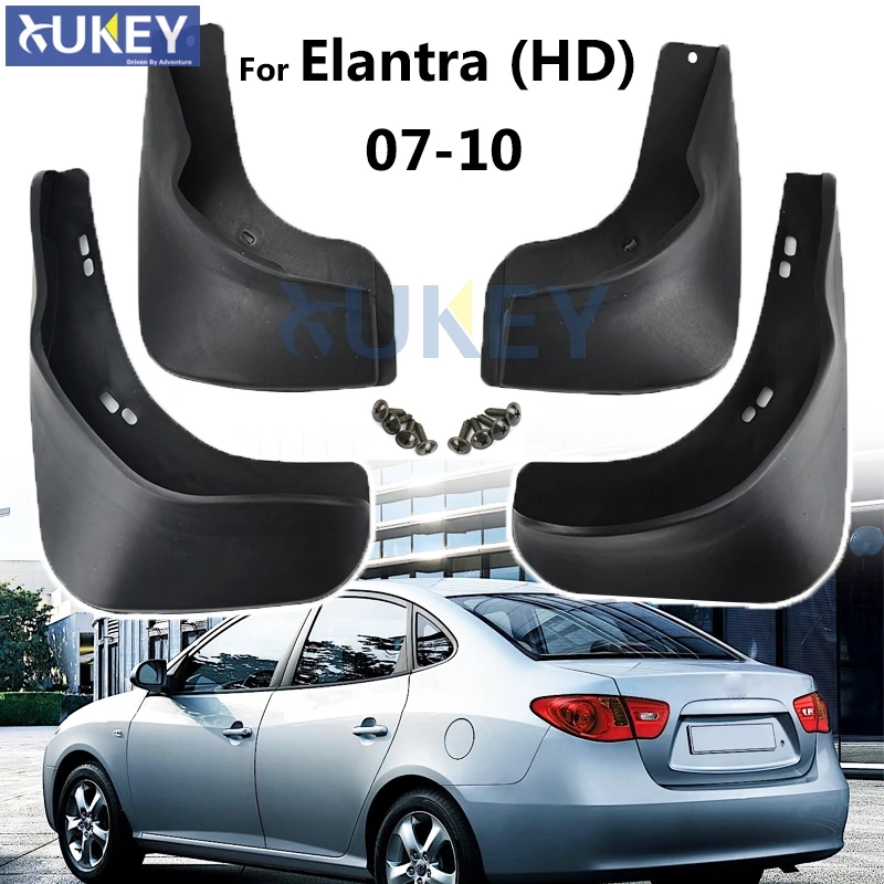 Фото Литые Брызговики в стиле OE для Hyundai Elantra HD 2007 2010 брызговики бритвы Стайлинг