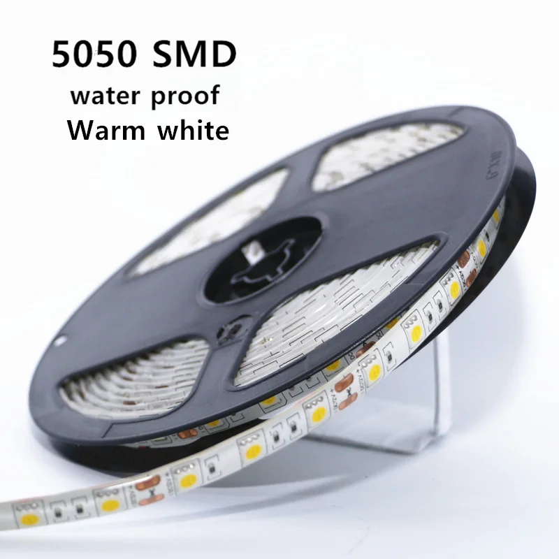 Водонепроницаемая светодиодная лента IP65 12 В постоянного тока 5 м 2835 5630 5050 SMD 300