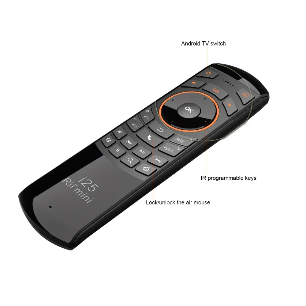 MINIX NEO U9-H+ русская версия Rii mini i25 64-битному восьмиядерному медиа центр Android 2 ГБ/16 ГБ смарт-ТВ коробка с голосом Вход воздуха Мышь