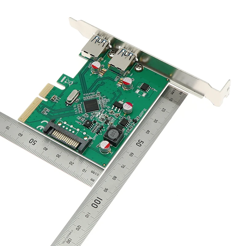 Двойной USB-C USB 3 1 Type-C PCI express Card pcie pci-e для типа адаптера SuperSpeed 10 Гбит/с | Компьютеры и