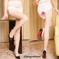 shengrenmei 2019 white tights womens open crotch pantyhose lady sheer transparent tights hot sexy stockings medias dropshipping