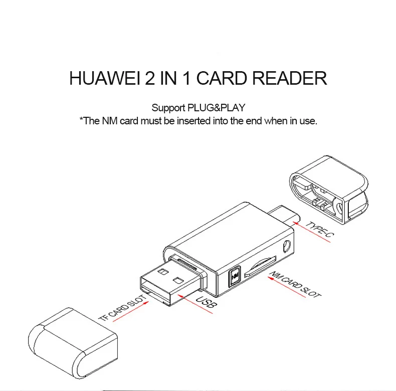 UTHAI D39 для HUAWEI NM кард-ридер type-C к Micro SD/USB3.0 адаптер для Nano карты памяти 128G 90 МБ/с./с чтение для mate 20 Pro P30