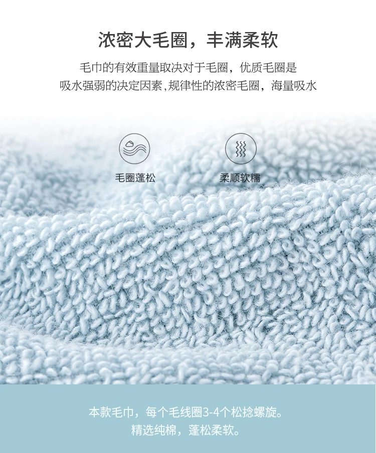 Xiaomi Jordan&Judy Towel Cotton Strong Water Absorption Sport Bath Wash Soft Durable Skin-friendly Facecloth 33*70 CM