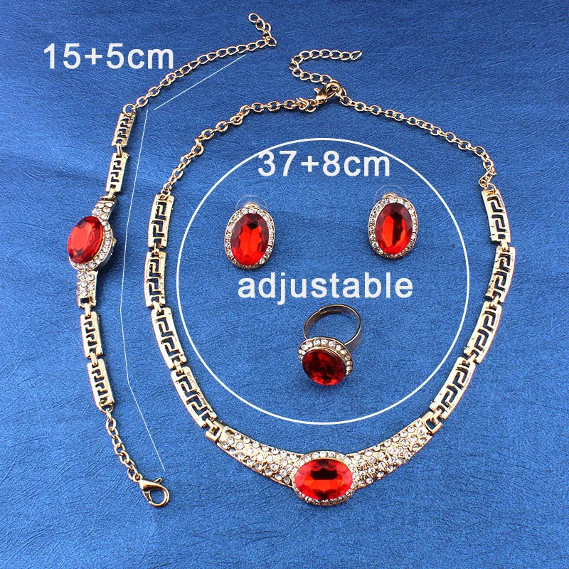 Женский ювелирный комплект из колье и серёг золотистого цвета|jewelry sets for women|bridal