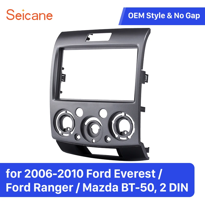 Seicane 2 Din автомобильное радио Стерео отделка рамка пластина для 2006 2010 Ford Everest Ranger