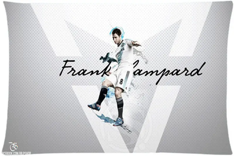 SQ00606-ZHH фрэнк lampard2 Прямоугольник Наволочки на молнии Пользовательские Подушка