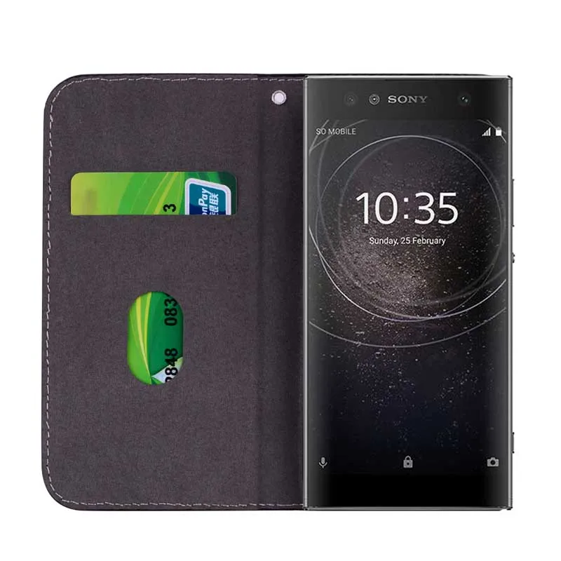 Glitter Case for Sony Xperia XA2 H3133 H4133 Crocodile Leather Flip Cover H3113 H3123 H4113 Funda | Мобильные телефоны и