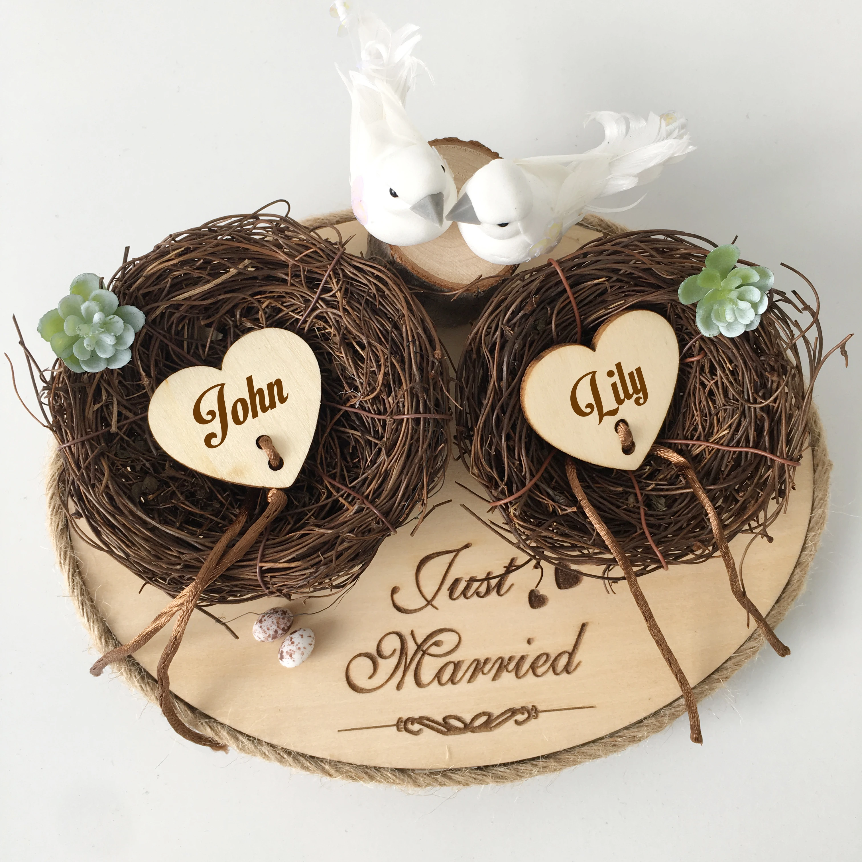 1 шт. обручальный реквизит для фото вечеринок гнездо птица Персонализированные