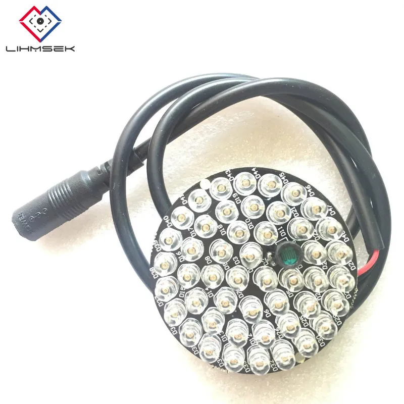 Lihmsek DC12V 48 шт. белый ИК светодиод s 850nm Светодиодная панель с кабелем для CCTV