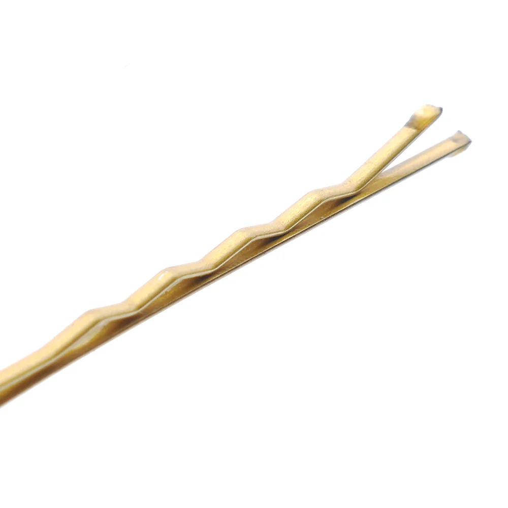 

10PCS 5CM Hair Waved U Shaped Bobby Pin Barrette Grip Clip Gold Hair Pins Women