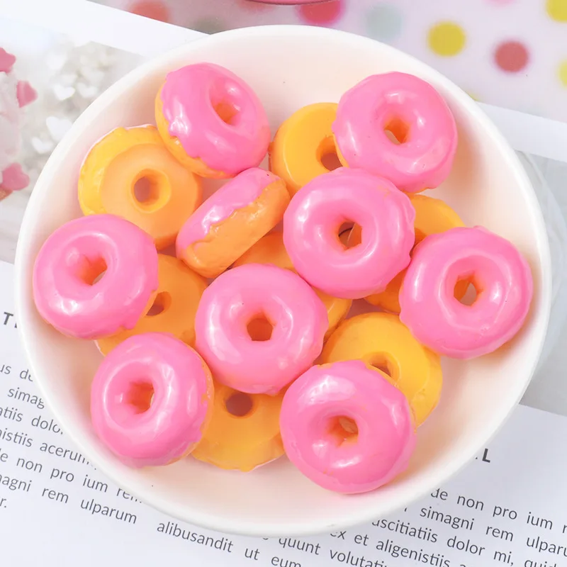 

6pcs Kids Kitchen Toy Donuts Doughnuts Simulation Model Artificial Fake Bread Ornaments Cake Bakery Craft High Quality