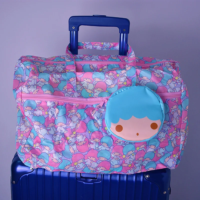 see chart Ivyye 1 шт. персонажи Little Twin Stars модные аниме Компактная сумка для покупок многоразовый тотализатор складной Сумки сумки для хранения - Цвет: see chart