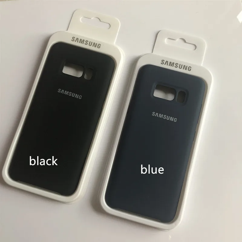 samsung Galaxy S8/S8 Plus жидкий силиконовый чехол шелковистый мягкий на ощупь защитный чехол для samsung s8 упаковка