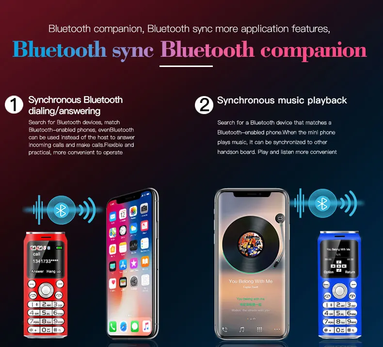 Милый карманный мини мобильный телефон SATREND K8 X8 1,0 дюймов cola форма телефон MP3 Bluetooth номеронабор запись звонков маленький мобильный телефон