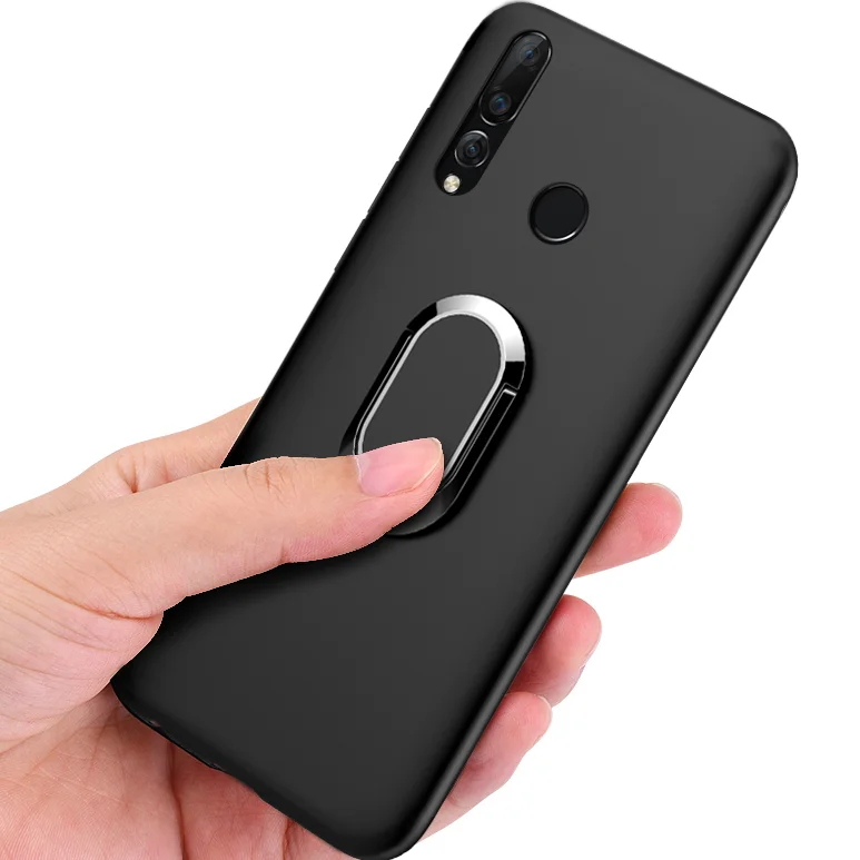 Мягкие чехлы для Huawei Enjoy 9 Чехлы чехол-подставка с кольцом на палец магнитный