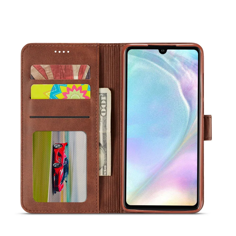Кожаный флип-чехол для Huawei P30 чехол телефона Lite кошелек держатель карт Pro