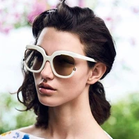 original quality luxury brand design vintage sunglasses women oversized half frame eye sun glasses for women sunglasses 2019