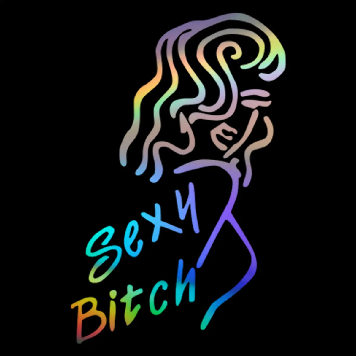 Сексуальная сука Леди Девушка забавная машина виниловая оконная наклейка двери