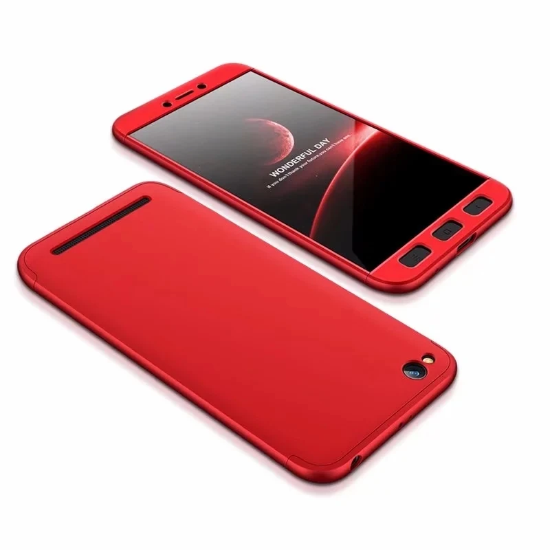 Redmi 5A ударопрочный защитный корпус на 360 градусов для Xiaomi 5A Redmi Роскошный Жесткий пластиковый тонкий Чехол-бампер для Redmi 5 A 5,0"