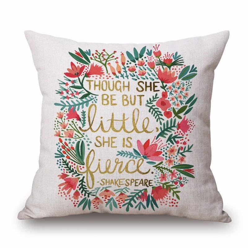 Home Decorative Cushion Covers Square 18" Vintage Decor Flower World Sofa Throw Pillows Case | Дом и сад
