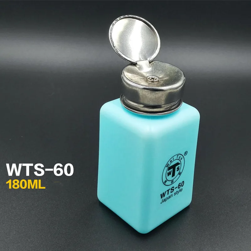 WTS 60 180 мл пластиковая Алкогольная бутылка пресс металлическая крышка Bottlefor