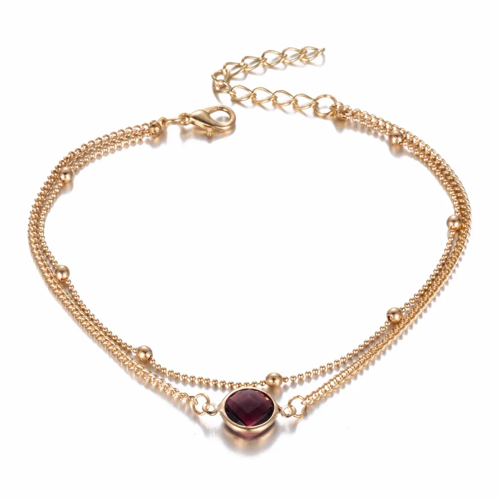 ALIUTOM Boho Opal женские браслеты на босую ногу сандалии, вязанные крючком украшение на ногу Новые ножные браслеты для женщин
