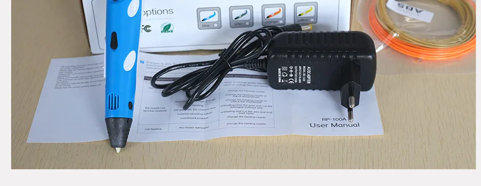 Myriwell 3d Ручка 3d Ручка для печати rp-100a ручка для рисования с 20 цветными ABS нитями 3 D ручка Бесплатный узор и подставка для ручки Быстрая
