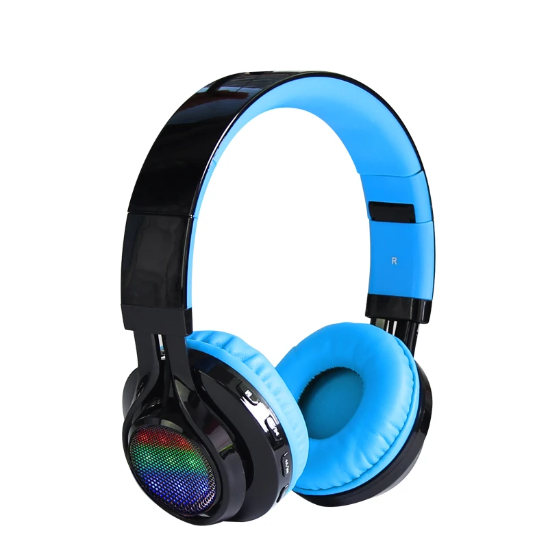 Двойные стерео Bluetooth наушники светящаяся гарнитура со светодиодной вставкой