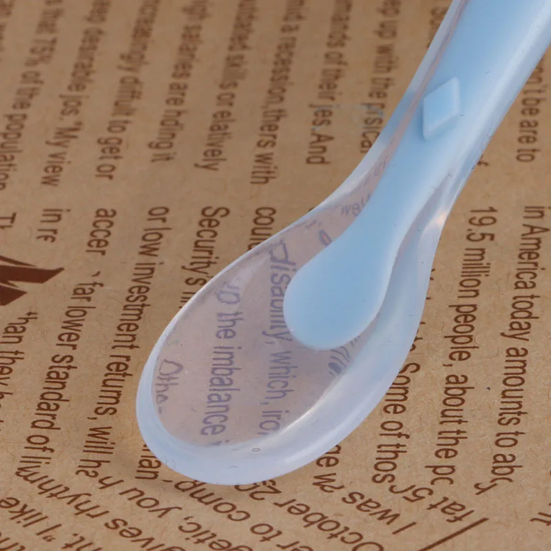 Мягкая силиконовая ложка для кормления Красивая посуда подарки детей | Мать и