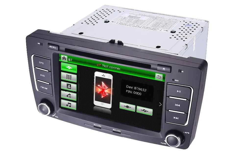 Автомобильный DVD-видеоплеер 2 Din 7 дюймов для SKODA Octavia 2009-2013 CANBUS 3G GPS-навигация Bluetooth