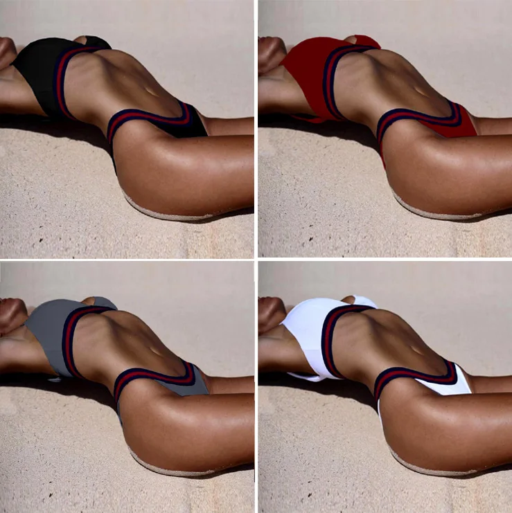 Sexy soild Bikinis 2018 New Swimwear Women Swimsuit Hot Broadside Bikini Bathing Suit Push Up Brazilian Biquinis Swim Wear |