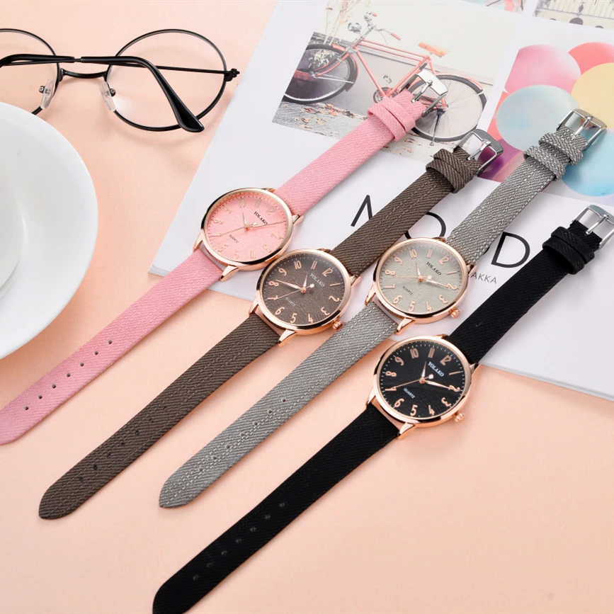 Reloj 2018 новые часы женские брендовые модные кожаные Аналоговые кварцевые наручные