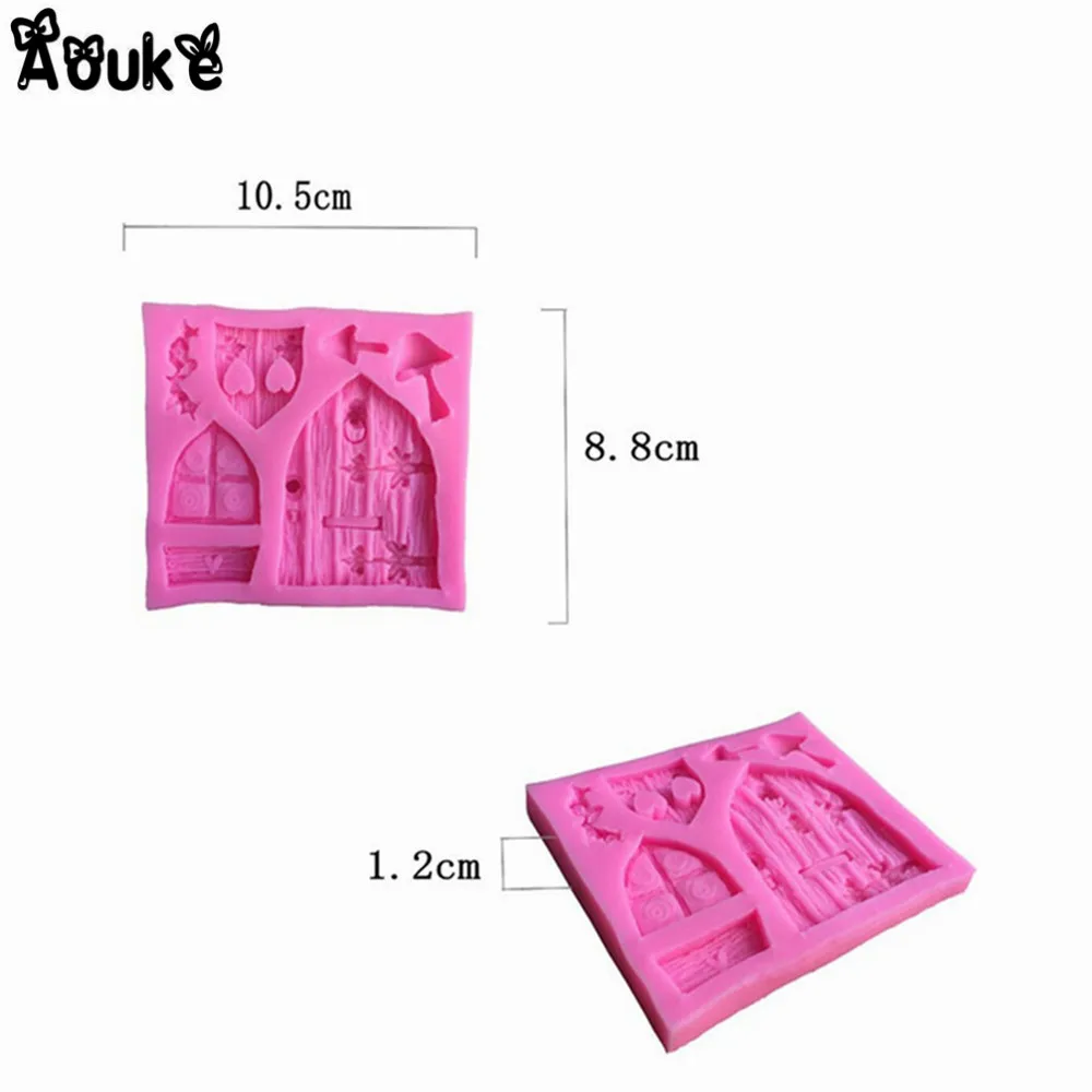 Деревянные двери окна Жидкий Силикон Помады Торт Шоколад Желе Десерт отделочных