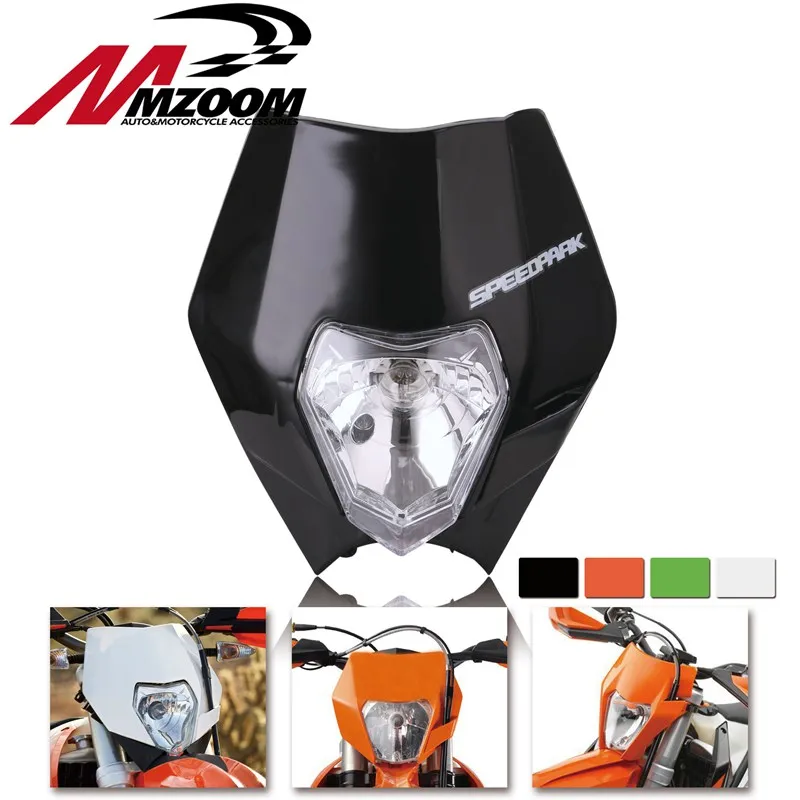mzoom мотоцикла Байк Мотокросс Супермото УНИВЕРСАЛЬНЫЙ фара обтекатель KTM SX EXC