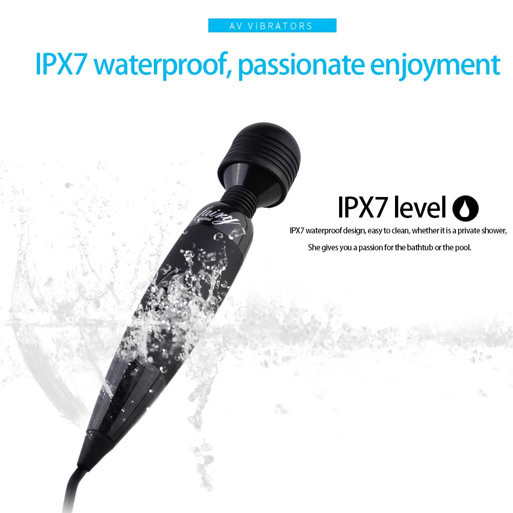 ЕС PLUG Вибраторы AV клитор стимуляция многоскоростная палочка массажер для тела