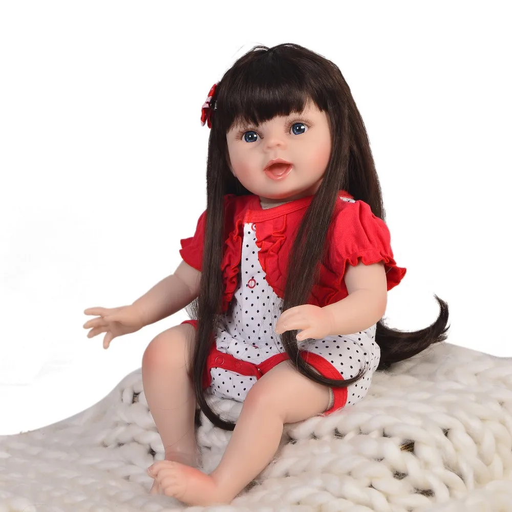 Кукла реборн бренд DollMai игрушки девочка малыш силиконовая кукла Реалистичная с