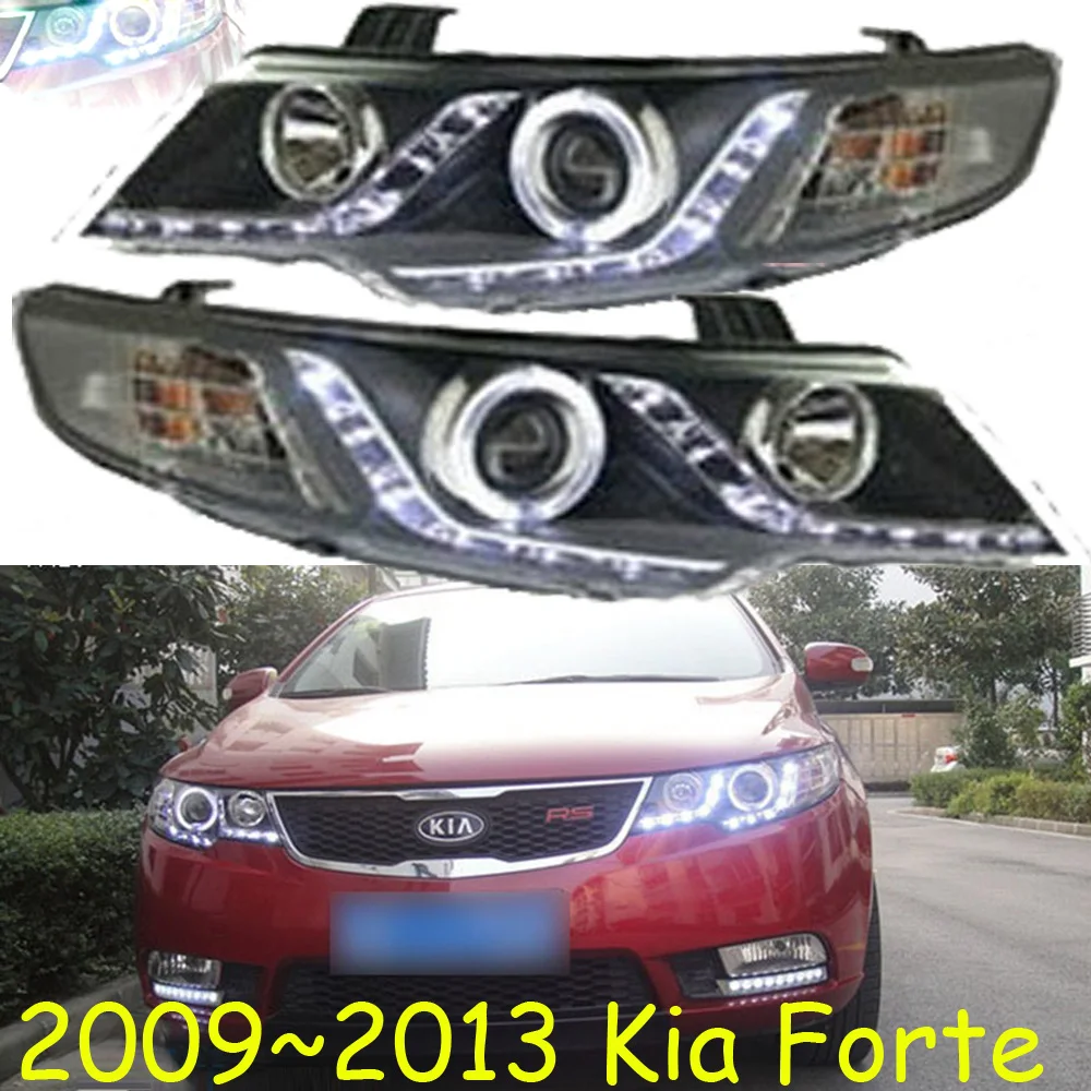 2 шт. автомобильный головной светильник для KIA Forte 2009 2010 2011 2012 головной светильник s Cerato светодиодный DRL ходовой светильник s Bi-Xenon луч противотуманный светильник авто