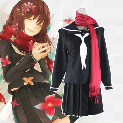 Аниме MekakuCity Actors Kagerou Project Tateyama костюмы AYANO Косплей Школьная Униформа для