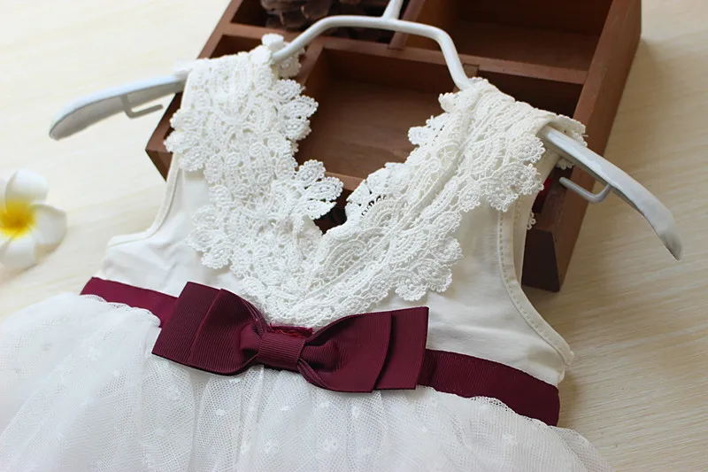 Roimyal girls dress 2018 New Lace baby girl clothes Princess Dress Sleeveless Children Festival bebe cute | Детская одежда и обувь