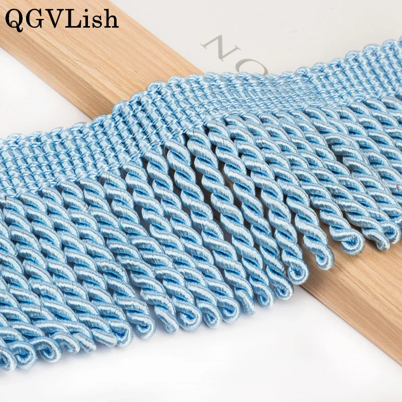Qgvish 12 м/лот 10 см широкие занавески кружевные планки витые веревки DIY для штор ткани бахрома Аксессуары для штор кружевная лента